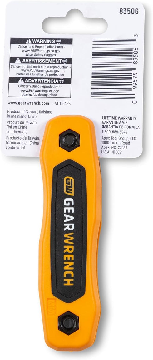 GEARWRENCH 8 Piece Metric Folding Hex Key Set - 83506...