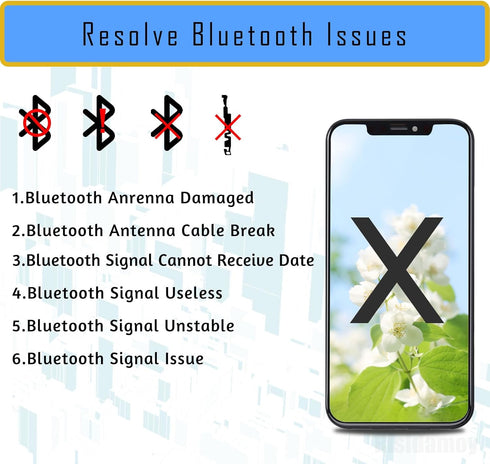 for iPhone X Bluetooth Wireless Antenna Flex Cable Replacement Part for iPhone 10 WLAN Bluetooth Signal Connection Antenna Part with Fix Tool Repa...