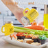 Yellow Salt and Pepper Shakers Set - Yellow Kitchen Decor and Accessories for Home Restaurants Wedding - Glass Salt and Pepper Set for Cooking Tab...