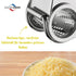 Stainless Steel Single Drum Rotary Cheese Grater, for Chocolate and Nuts - Durable Stainless Steel Rotary Grater...