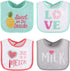 The Peanutshell Baby Girl Terry Bib Set of 8-100% Cotton, Soft, Absorbent Baby Bibs, Toddler Girl Set, Newborn & Infant Bib - Pink...