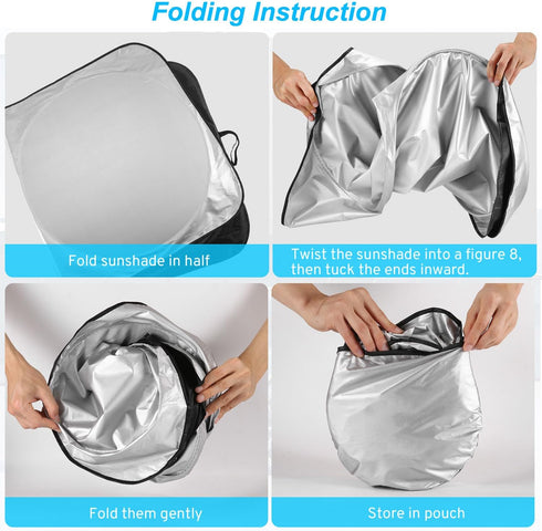 Windshield Sun Shade for Dodge Charger 2011-2024 Challenger 2008-2024 Journey 2009-2020 Accessories, Car Front Window Sunshade Sun Visor Shield fo...