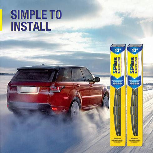 Back Windshield Wiper Blades 13 Inch (Pack of 2), Replacement For Honda CRV 2016 2015 2014 2013 2012 And More, Premium All-Season Rear Wiper Blade...