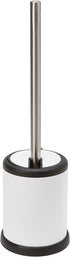 Bath Bliss Toilet Brush and Holder | Self Closing Lid | 360 Degree Brush Head | Bathroom Cleaning | Compact Size | Storage and Organization | Whit...