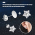 Earring Posts Stainless Steel, 500Pcs Hypoallergenic Flat Pad Earring Studs (4mm, 6mm) with Butterfly and Rubber Bullet Earring Backs for Jewelry ...