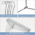 Amber Home 20 Pack Heavy Duty Metal Shirt Coat Hangers, Stainless Steel Clothes Hanger with Polished Chrome, 17 Inch Silver Metal Wire Hanger...