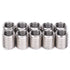 Thread Inserts, 10 PCS M8 to M10 Thread Adapter Insert Nut Thread Repair Sleeve Threaded Bushing Screw Reducing Conversion Tool, for Furniture Pro...
