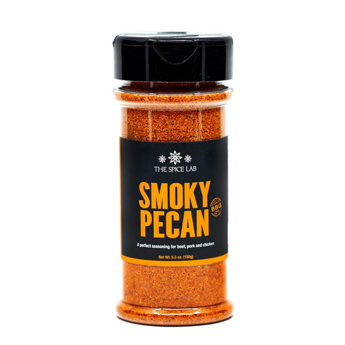 The Spice Lab Smoky BBQ Pecan Rub - 5.9 oz Shaker - Sweet Heat & Savory Pecan Spice - Smoky Barbecue Blend for Pork, Chicken, Beef & Vegetable Gri...