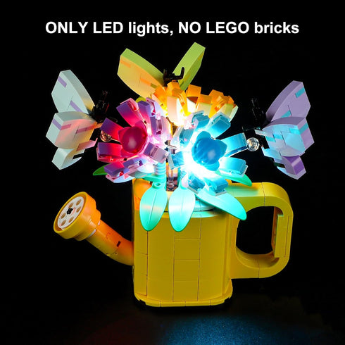 Vaodest LED Light for Lego 31149 Flowers in Watering Can,Design and Configuration Compatible with Model 31149 (LED Light Only, Not Building Block ...