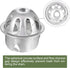 uxcell Gutter Guard Filter, 2.2 Inch Stainless Steel Downspout Guard Filter Strainer for Stops Leaves Blockage...