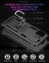 Motorola One 5G Cellular Phone Case, Hybrid Hard PC Soft TPU Shockproof Protective Case, Ring Car Mount Kickstand, Black...