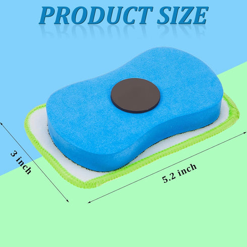 Microfiber Dustless Chalk Eraser Magnetic Chalkboard Cleaner Multipurpose Cleaning Duster Washable Reusable Eraser for Markers, Chalk, Home, Class...