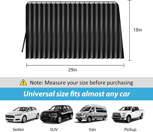 XCBYT Car Window Shades - Car Curtains Side Window Sun Shades 99% UV Protection Privacy for Breastfeeding Taking a nap Changing Clothes Camping 2 ...