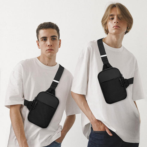 Long Keeper Mini Sling Bag - Men Women Small Waterproof Crossbody Bag Casual Phone Chest Bag for Travelling Hiking...