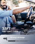 USB C Car Charger, 60W Super Fast Car Charger PD&QC 3.0 with 30W Type C Coiled Cable, Car Phone Charger for iPhone 15-8 Series/Samsung Galaxy S23-...