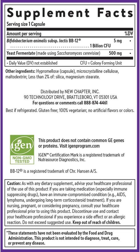 New Chapter All-Flora™ Probiotic Dual Immunity, Clinical-Strength Ingredients - Highly Concentrated Probiotics for Active Immune Support & Gut Hea...