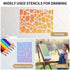 12 PCS Stencils for Crafts Reusable Densely Patterned Cool Painting Stencil Set,8''*5.9''Plastic Painting Stencils for Scrapbooking Cookies Tile F...