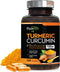 Turmeric Curcumin with BioPerine 1950mg, 95% Standardized Curcuminoids - Black Pepper for Max Absorption, Herbal Joint Support, Nature's Tumeric E...