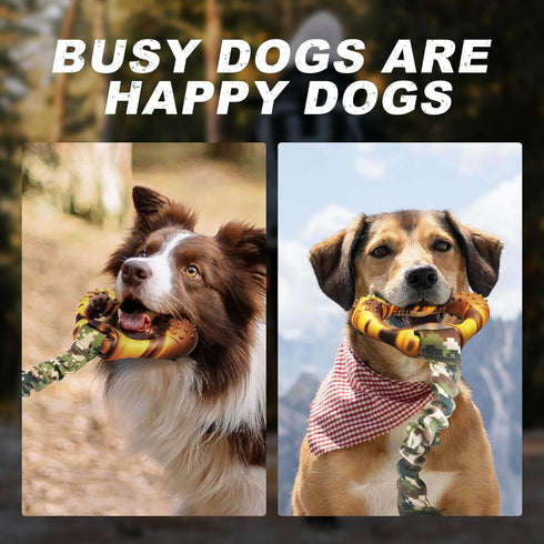 Dog Toys for Aggressive Chewers - Interactive Dog Chew Toys for Large Dogs, Durable Dog Toys Perfect for Aggressive Chewers, Tough Dog Toys for Bo...
