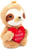 BLUE PANDA Soft Sloth Stuffed Animal, Comfort Plush Toys for Gifts, Collectibles, 10 Inches...