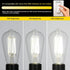 Vintage LED Edison Bulbs, 6W, Equivalent 60W, High Brightness Daylight 5000K, ST58 Antique LED Filament Bulbs with 90+ CRI, E26 Medium Base, Dimma...