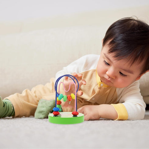 Abaodam Toys Toy Wooden Playset Wooden Bead Maze Beads Maze Game Toddler Bamboo Coaster Cartoon Wood Bead Coaster...
