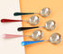 Soup Spoons Stainless Steel, Colourful Round Spoons Modern Thick Short handle Korean Dinner Spoons, Sliver Metal Spoon for Soup, Dessert, Grain, C...