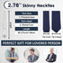 Mantieqingway Pointed Knit Ties for Men Pure Color 2.76'' Skinny Neck Tie Formal Business Knitted Tie for Daily Wedding Party...
