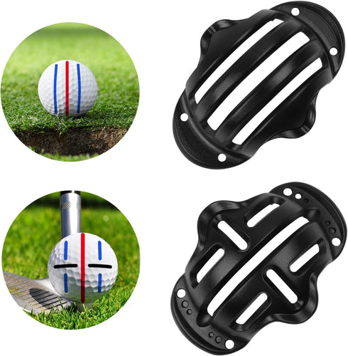 8 Pack Golf Ball Marker Liner Drawing Marker, 4 Golf Ball Marker Stencil and 4 Color Golf Ball Markers, Golf Ball Line Marker Tool, Golf Ball Alig...