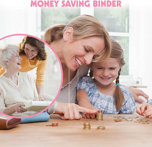100 Envelopes Money Saving Challenge Budget Binder, Savings Challenges Binder, Budget Binder with Cash Envelopes for Budget Planner & Saving Money...