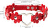 Gothic PU Leather Punk Choker Heart Ring Flower Necklace for Women...