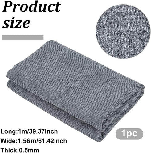 BENECREAT Dark Gray Corduroy Fabric, 39x61 Inch DIY Sewing Crafts Materials Corduroy Upholstery Fabric for Sewing Coat Shirt Dress Pants Costume S...
