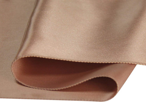 WELMATCH Rose Gold Satin Table Runners 5 pcs Wedding Banquet Party Event Decoration Table Runners (Rose Gold, 5)...