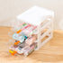 Gagee 3 Drawer Mini Desktop Unit,Plastic dressers with drawers for Arts and Crafts, Small Tools, Sewing Accessories, Stationary, and Hardware,Clea...