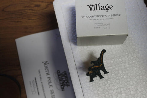 Department 56 56.52302 Village Wrought Iron Park Bench...