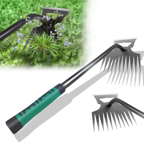 Gardening Hand Weeder Tools,Garden Weed Puller Tool,New Weeding Artifact Uprooting Weeding Tool,Durable Manganese Steel Hand Weeder Tool,Manual Mu...