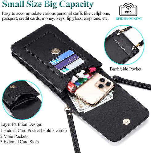 Peacocktion Small Crossbody Bags for Women, Travel Cell Phone Cross Body Purses with Card Slots...