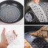 (Set of 2) Kitchen Reusable Nonstick 9-Inch Silicone Sheets, Round Steamer Mesh, Air Fryer Liner, Frying Pan, Dim Sum Pad, Baking Mat, Microwave, ...