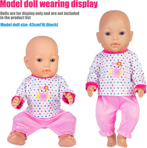 6 Sets Baby Doll Clothes Fancy Outfit Dress Doll Accessories 14-16 Inch Baby Doll Clothes Dresses Outfits Pjs for 43cm New Born Baby Dolls...