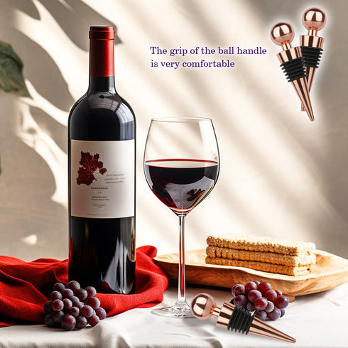 3 Pcs Wine Stopper Bottle Stopper Wine Saver, Yimerlen Silicone Vacuum Wine Bottle Corks, Reusable Wine Stopper Used for Bar, Holiday Party Keep W...