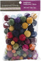 Dimensions Crafts Assorted Wool Balls for Needle Felting, 115 pcs...