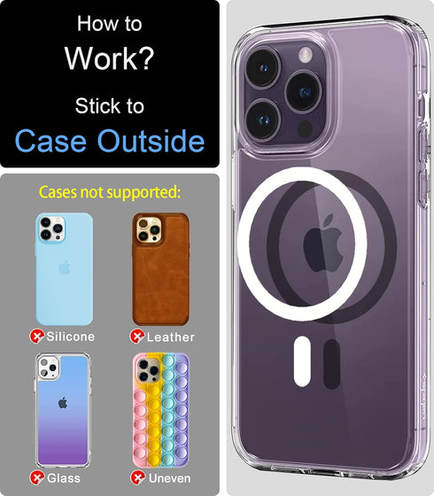 Metal Ring Adhesive Sticker Rings for iiPhone 12 13 14 15 Case Converter Kit Accessories, Magnetic Car Magnet Mount Adapter Metal Rings (not Magne...