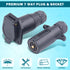 7 Pin Trailer Plug and Socket Kit RV Blade Trailer Wiring Harness Connector 7 Way Vehicle Side Replacement Trailer Plug Socket for Trailer Tow Hit...
