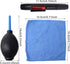 Honbay 3-in-1 Camera Cleaning Kit: Air Blower, Cloth, Pen - Black Silicone for Optics...