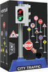 Kiddie Play Traffic Signs and Crosswalk light signal toys for kids (12pcs)...