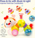 1 Year Old Girl Gifts Baby Toys 6-12 Months+ Press & Go Music Light Toys for 1 Year Old Girl, Toys for 1 + Year Old Girl Boy Baby Toys 12-18 Month...
