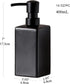 Matte Black Soap Dispenser Ceramic,Square Hand Soap and Lotion Dispenser for Bathroom Countertop,Dish Soap Dispenser for Kitchen-14oz....