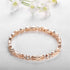 CdyBox Women Crystal Watch with 3 Bracelets Set Quartz Wrist Watches Bangle Jewelry 4pcs/Set for Ladies (Rose gold white)...