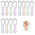 12Pack Disposable Tongue Scraper,Plastic Tongue Scraper,Tongue Cleaner For Adults,4 Colors,For Oral Hygiene Care(Blue,Green,Pink,Purple)...