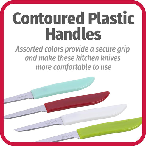 GoodCook Everyday Paring Knife Set, 4pk...